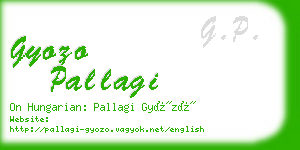 gyozo pallagi business card
